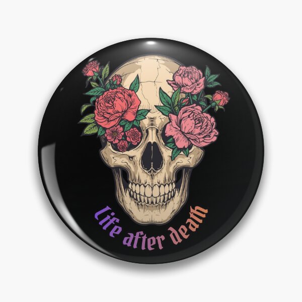 Item preview, Floral Skull - Life After Death Tattoo Design designed and sold by Vivid-Insanity.