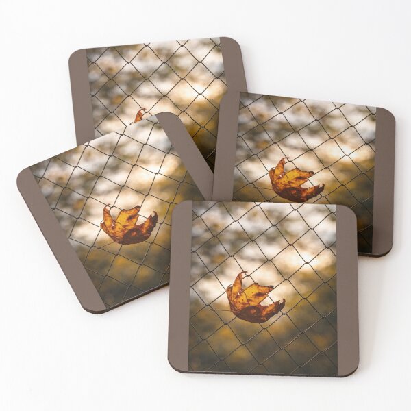 Item preview, Autumn Leaf on Fence Minimal Nature designed and sold by onubi.