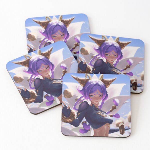 Item preview, Yunara Throwing Rocks League Of Legends designed and sold by KomiArts.
