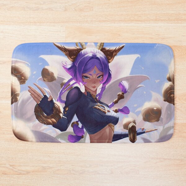 Item preview, Yunara Throwing Rocks League Of Legends designed and sold by KomiArts.