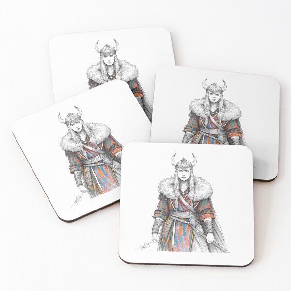 Item preview, A Viking Woman Wearing Colourful Robes designed and sold by Soulstar Designs.