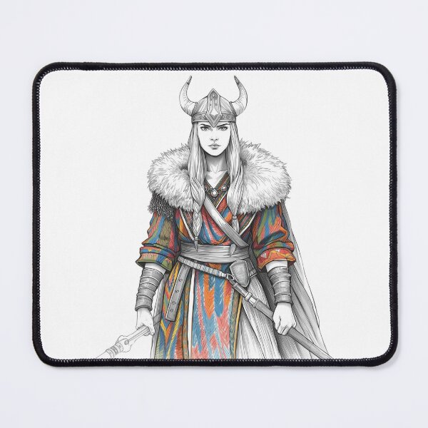 Item preview, A Viking Woman Wearing Colourful Robes designed and sold by Soulstar Designs.
