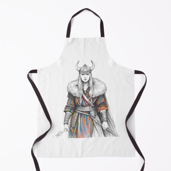 Item preview, Una mujer vikinga con túnicas coloridas designed and sold by Soulstar Designs.