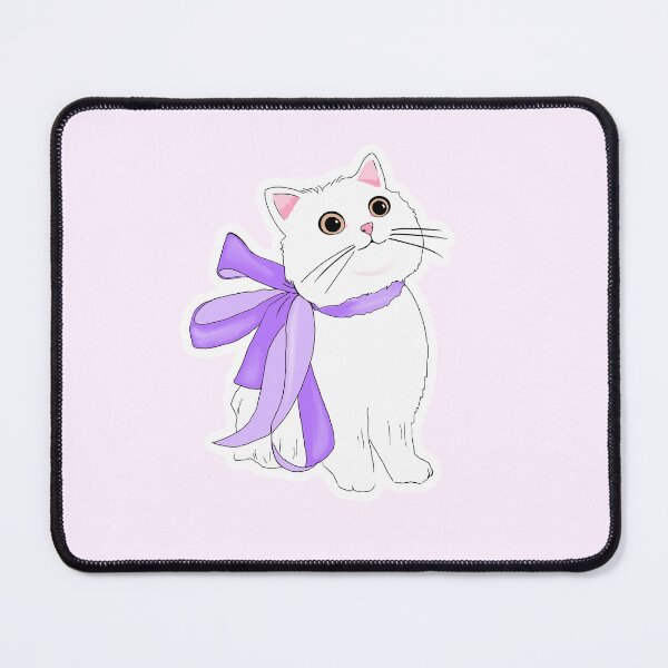 Item preview, purple ribbion cat designed and sold by sara747.