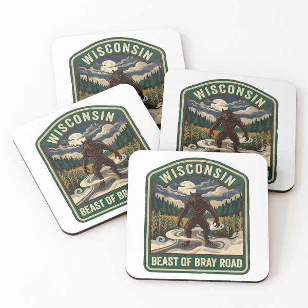 Item preview, Wisconsin – Beast of Bray Road | National Park Badge Design designed and sold by ElNiro.