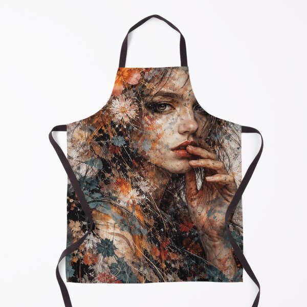 Item preview, Abstract Girl with Flowers designed and sold by kavionest.