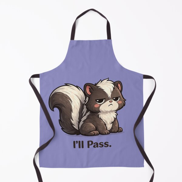 Item preview, I’ll Pass Funny Skunk Cute Sarcastic Meme T-Shirt Sticker Design designed and sold by BabyStark.
