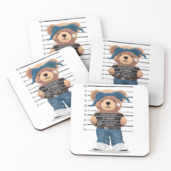 Item preview, Funny Teddy Bear Mugshot Police Style designed and sold by Bhonard 21.