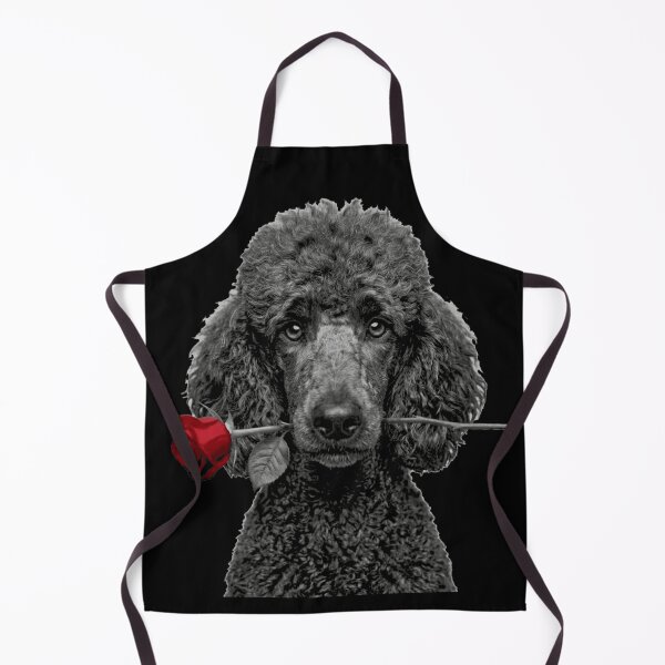 Item preview, Poodle with Red Rose designed and sold by FiscalFashions.