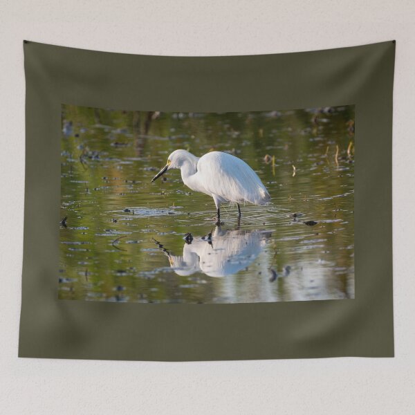 Item preview, Snowy Egret in Tranquil Waters designed and sold by Debra Martz.