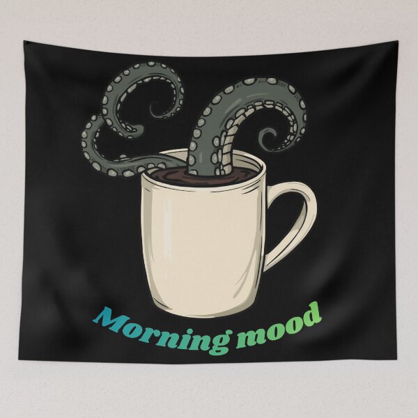 Item preview, Octopus Cofee Cup - Morning Mood designed and sold by Vivid-Insanity.