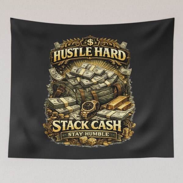 Item preview, Hustle Hard Stack Cash Luxury Design designed and sold by Nixora.