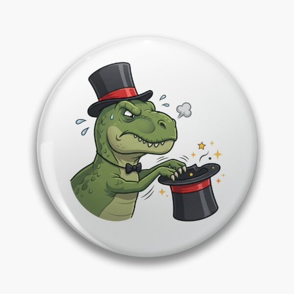 Item preview, Funny Grumpy T-Rex Magician Failing Magic Trick designed and sold by Kvarny.