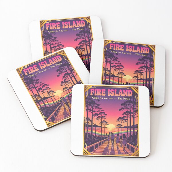 Item preview, Fire Island Pines Sunset: Art Deco Boardwalk Art designed and sold by FitEnvy.