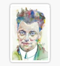WOLFGANG PAULI - watercolor portrait.1 Sticker