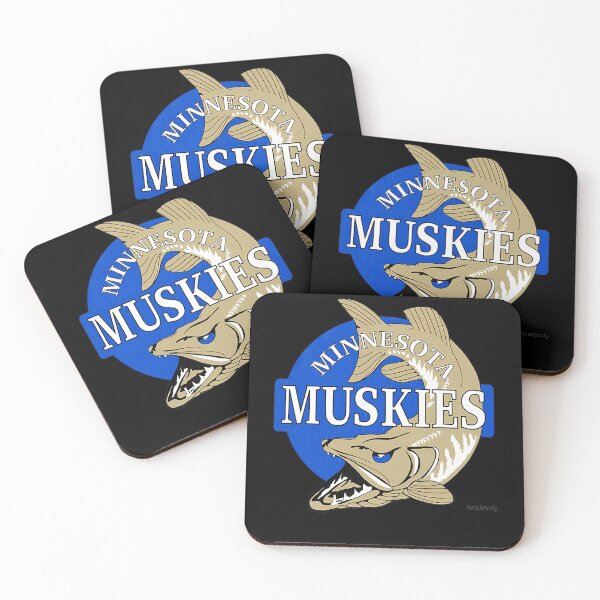 Item preview, Minnesota Muskies Vintage Basketball Logo ABA  designed and sold by Hichem Ben Boubaker.
