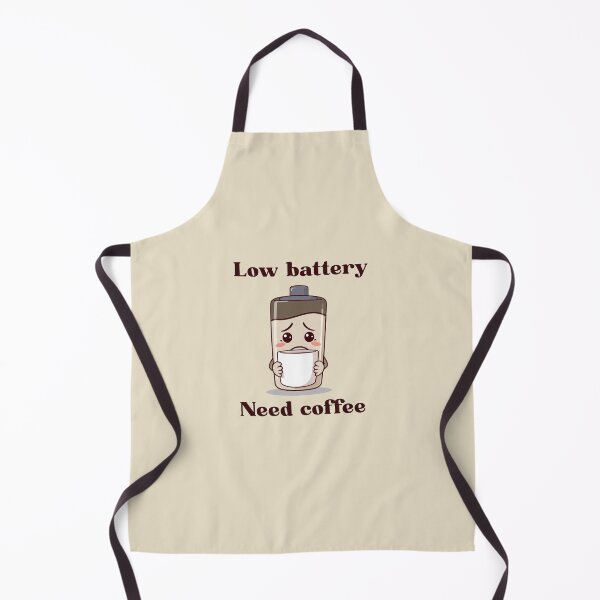 Item preview, Low Battery Need Coffee – Funny Tired Coffee Lover Design designed and sold by Freedz14.
