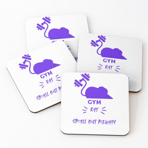 Item preview, Funny Gym Rat - Small But Mighty Workout Pun  designed and sold by Shinebright89.