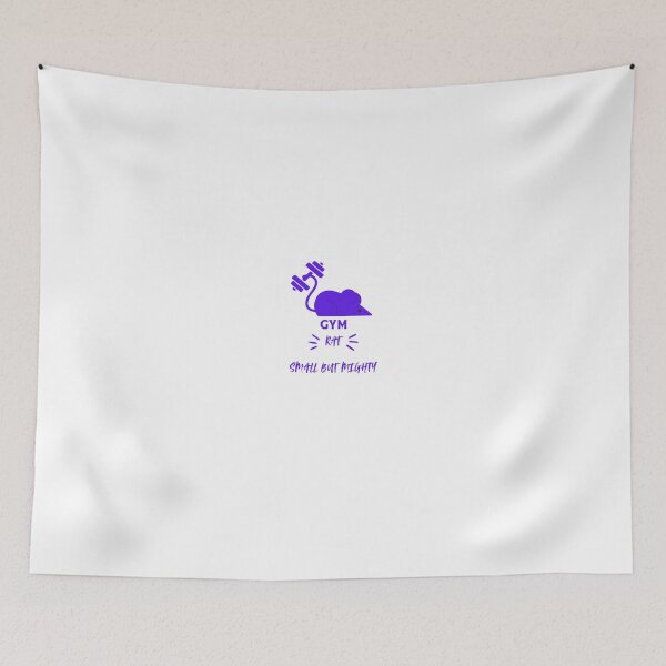 Item preview, Funny Gym Rat - Small But Mighty Workout Pun  designed and sold by Shinebright89.