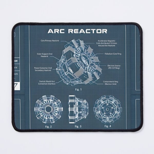 Item preview, Arc Reactor Blueprint Poster Inspired Sci-Fi Energy Core Wall Art | Futuristic Tech Schematic Print designed and sold by Dyan4.
