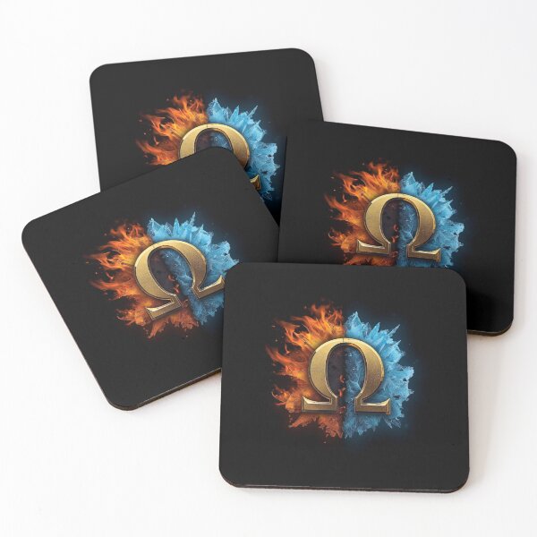 Item preview, God of War Kratos Omega Legacy - Fire and Ice Emblem designed and sold by yusuf4.