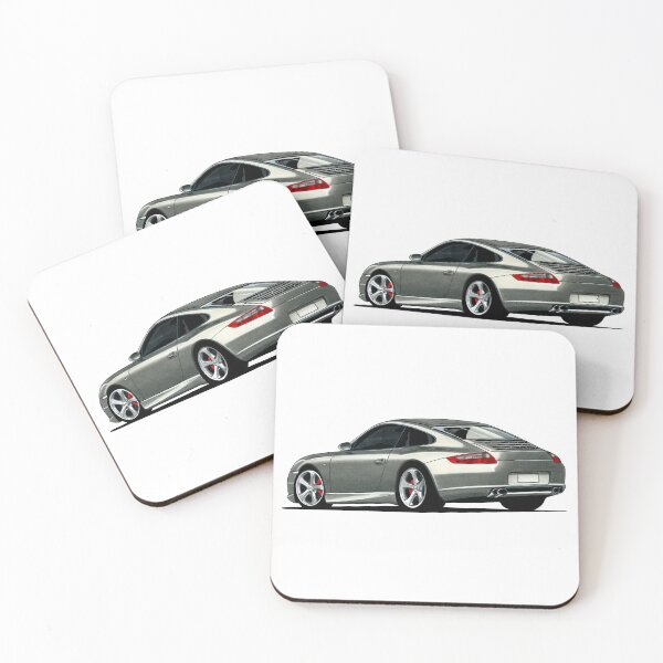 Item preview, Exclusive drawing modified gray sport car 911 Coupe with flat Turbo engine designed and sold by Cars23.