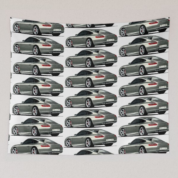 Item preview, Exclusive drawing modified gray sport car 911 Coupe with flat Turbo engine designed and sold by Cars23.