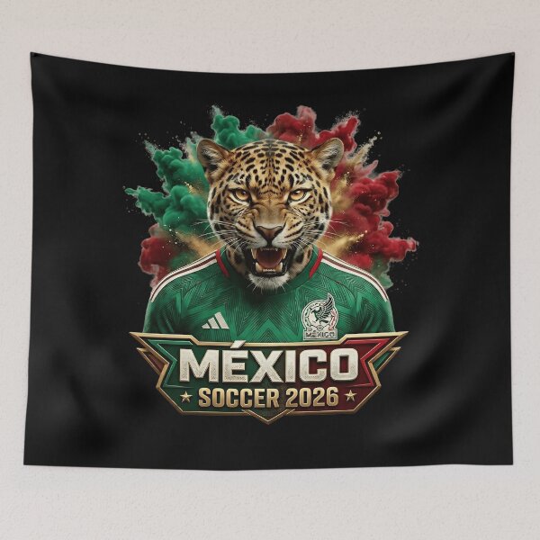 Item preview, Mexico Soccer Jaguar Mascot 2026 - Mexican Football Pride 3D designed and sold by MyStore2025.
