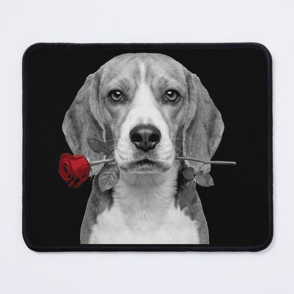 Item preview, Beagle with Red Rose designed and sold by FiscalFashions.