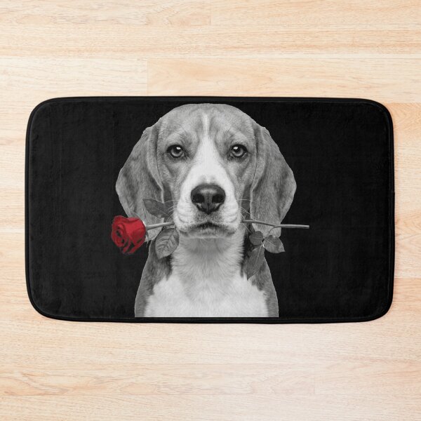 Item preview, Beagle with Red Rose designed and sold by FiscalFashions.