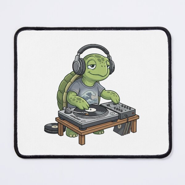 Item preview, Funny DJ Turtle Slowly Scratching Vinyl Record Music Humor designed and sold by Kvarny.