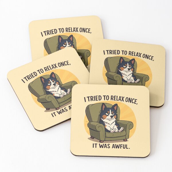Item preview, Relaxing is Awful Border Collie - Funny High Energy Herding Dog designed and sold by DB-PoD.
