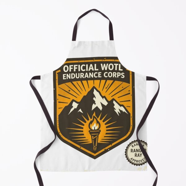 Item preview, WOTL Endurance Corps – Torch of Resilience Badge (Ranger Ray Approved) designed and sold by Black Infinite Worlds.