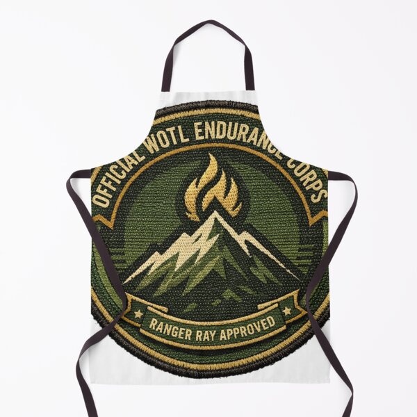 Item preview, WOTL Endurance Corps – Mountain Peak Merit Badge (Ranger Ray Approved) designed and sold by Black Infinite Worlds.
