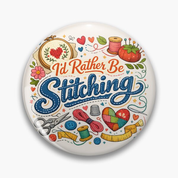 Item preview, I’d Rather Be Stitching – Colorful Sewing Lover Design designed and sold by blankTeeShirt.