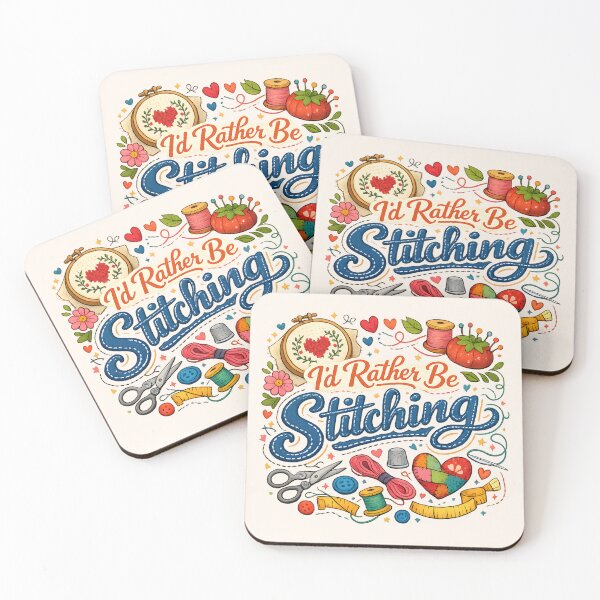 Item preview, I’d Rather Be Stitching – Colorful Sewing Lover Design designed and sold by blankTeeShirt.