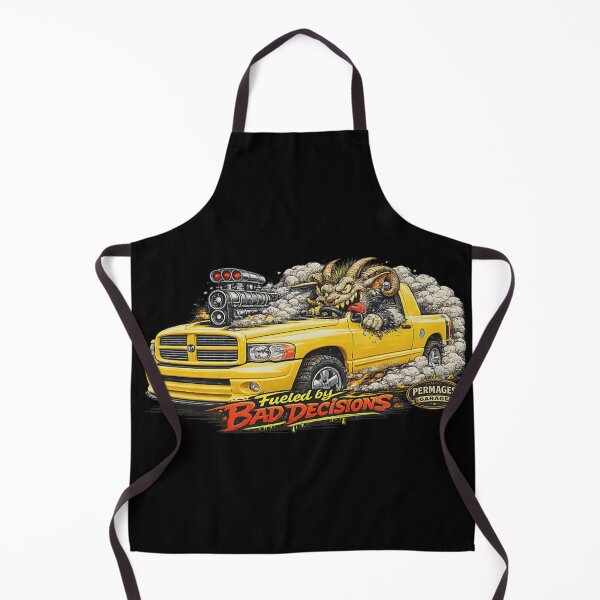 Item preview, Funny Monster Driving Yellow Pick Up Truck Fueled By Bad Decisions Humor designed and sold by NgumohaLanke.
