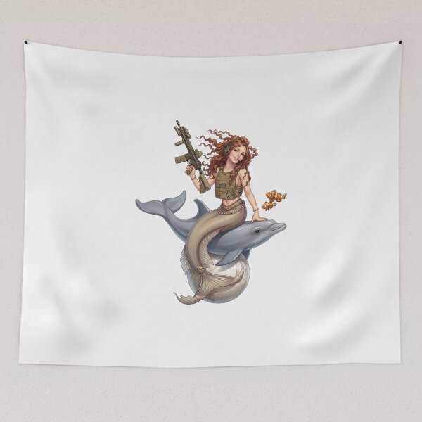 Item preview, Tactical Mermaid: Deep Sea Operator designed and sold by RAWLIFEGRAPHIC.