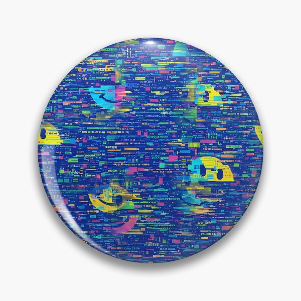 Item preview, Glitchcore positivity upbeat colorful 2026 seamless pattern designed and sold by The Nichecore Trend Store.