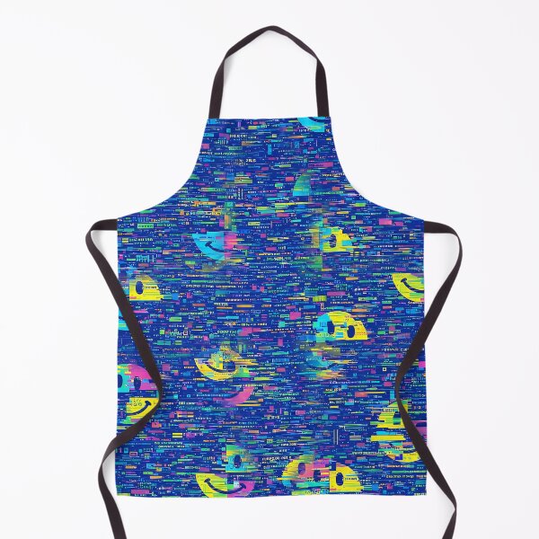 Item preview, Glitchcore positivity upbeat colorful 2026 seamless pattern designed and sold by The Nichecore Trend Store.