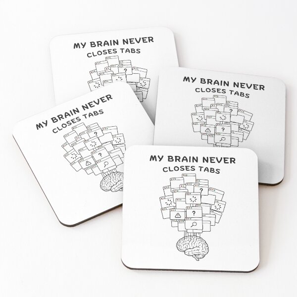 Item preview, Overthinking Gift | My Brain Never Closes Tabs designed and sold by Yuli Club.