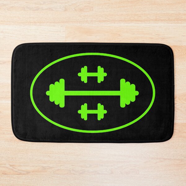 Item preview, Green Barbell and Dumbell designed and sold by TheScraggyBeard.