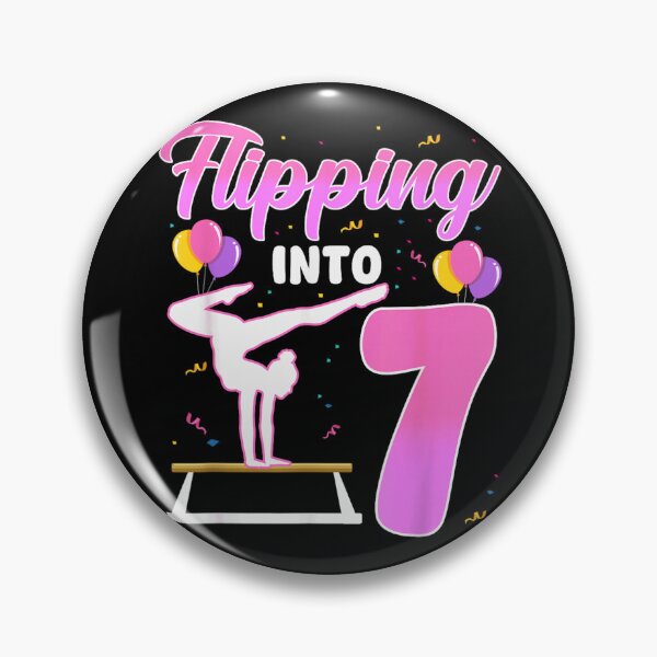 Item preview, Gymnastics Flipping Into 7 Awesome Seven Year Old Girls Birthday Party Design designed and sold by NgumohaLanke.