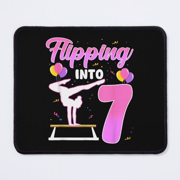 Item preview, Gymnastics Flipping Into 7 Awesome Seven Year Old Girls Birthday Party Design designed and sold by NgumohaLanke.