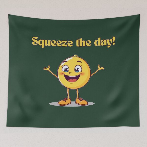 Item preview, Squeeze The Day Cute Citrus Motivational Quote Design designed and sold by Freedz14.