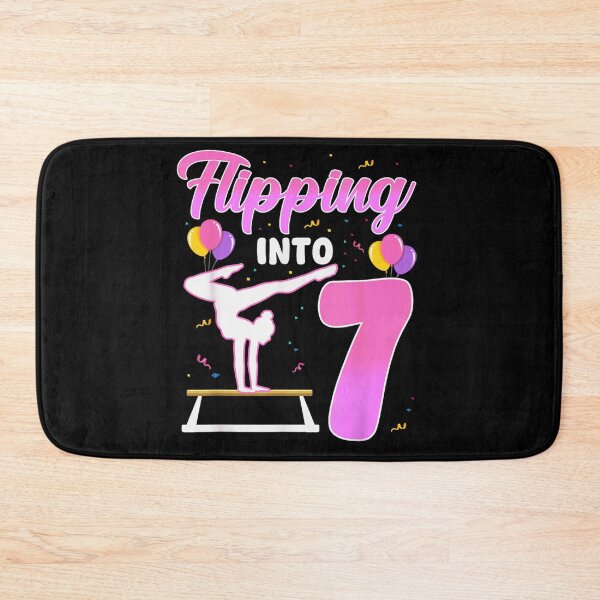 Item preview, Gymnastics Flipping Into 7 Awesome Seven Year Old Girls Birthday Party Design designed and sold by NgumohaLanke.