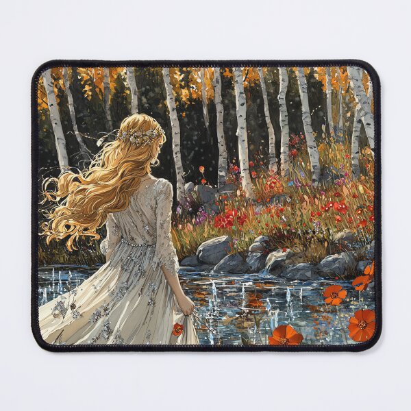 Item preview, Ludmila in the Enchanted Garden - Slavic Folklore Art designed and sold by Banal25.