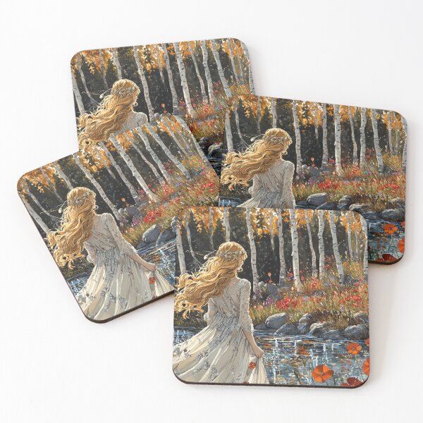 Item preview, Ludmila in the Enchanted Garden - Slavic Folklore Art designed and sold by Banal25.