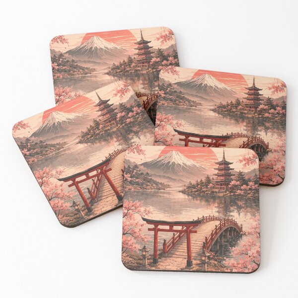 Item preview, Cherry Blossom Bridge Scene designed and sold by veralique.