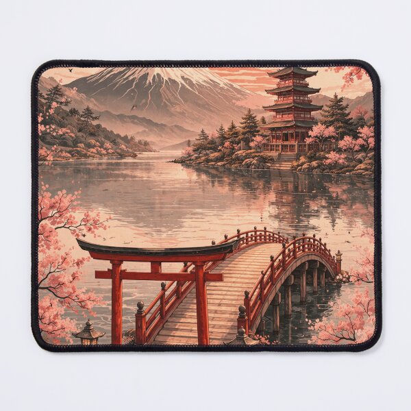 Item preview, Cherry Blossom Bridge Scene designed and sold by veralique.